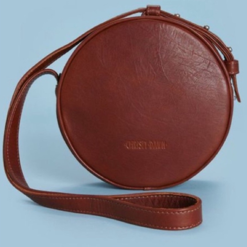 Christy Dawn Janis Round Rich Dark Burgundy Crossbody.  Price is firm no offers.